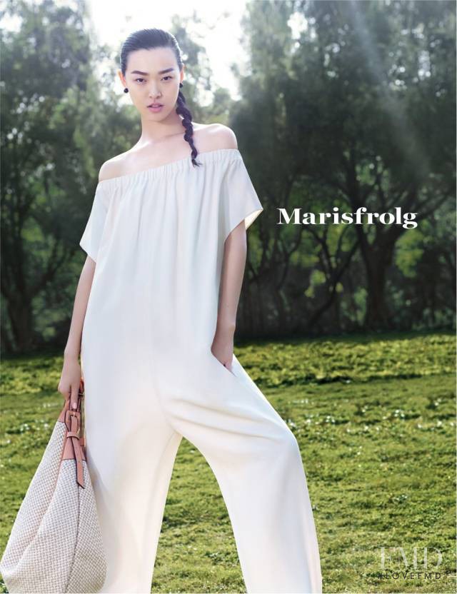 Tian Yi featured in  the Marisfrolg advertisement for Spring/Summer 2015