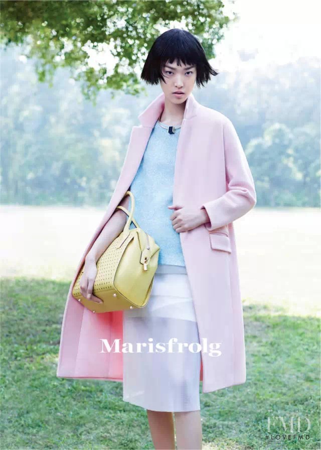 Tian Yi featured in  the Marisfrolg advertisement for Spring/Summer 2015