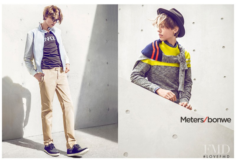 Meters/bonwe 20th Anniversary Ad Campaign advertisement for Spring/Summer 2016