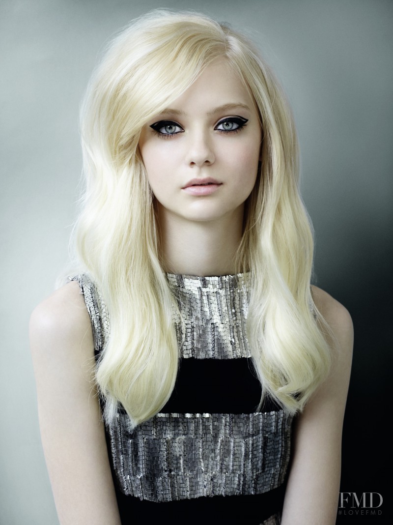 Nastya Kusakina featured in  the Schwarzkopf advertisement for Spring/Summer 2015