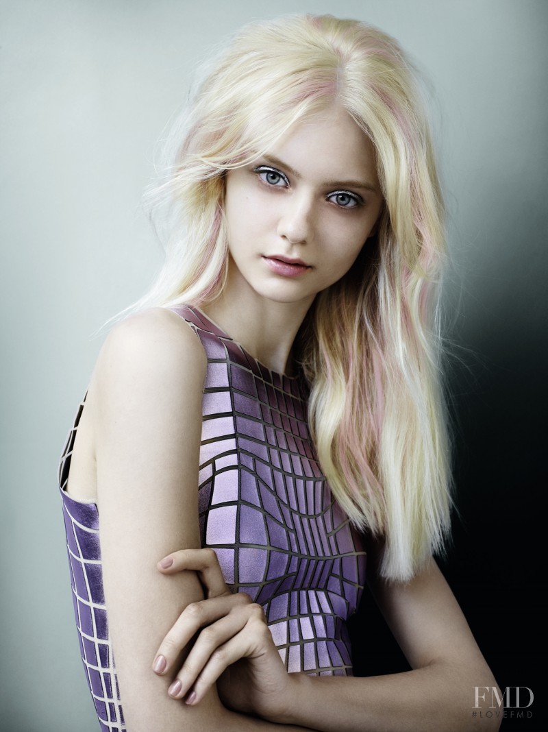 Nastya Kusakina featured in  the Schwarzkopf advertisement for Spring/Summer 2015