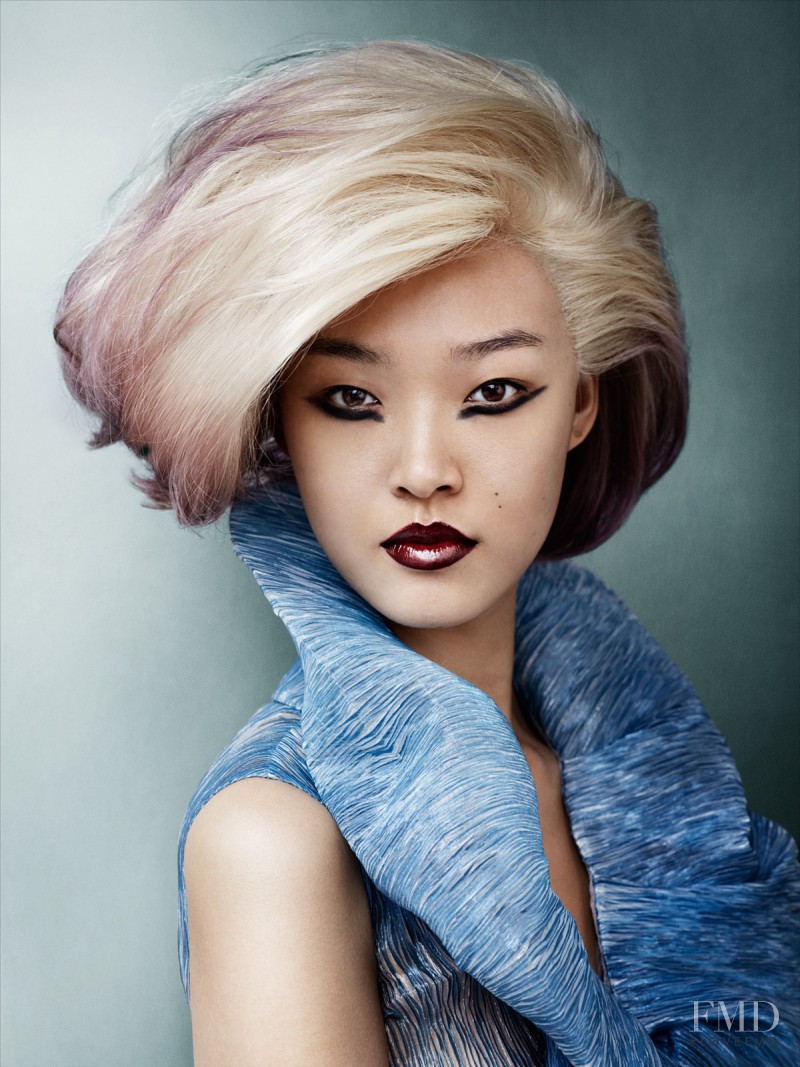 Tian Yi featured in  the Schwarzkopf advertisement for Spring/Summer 2015