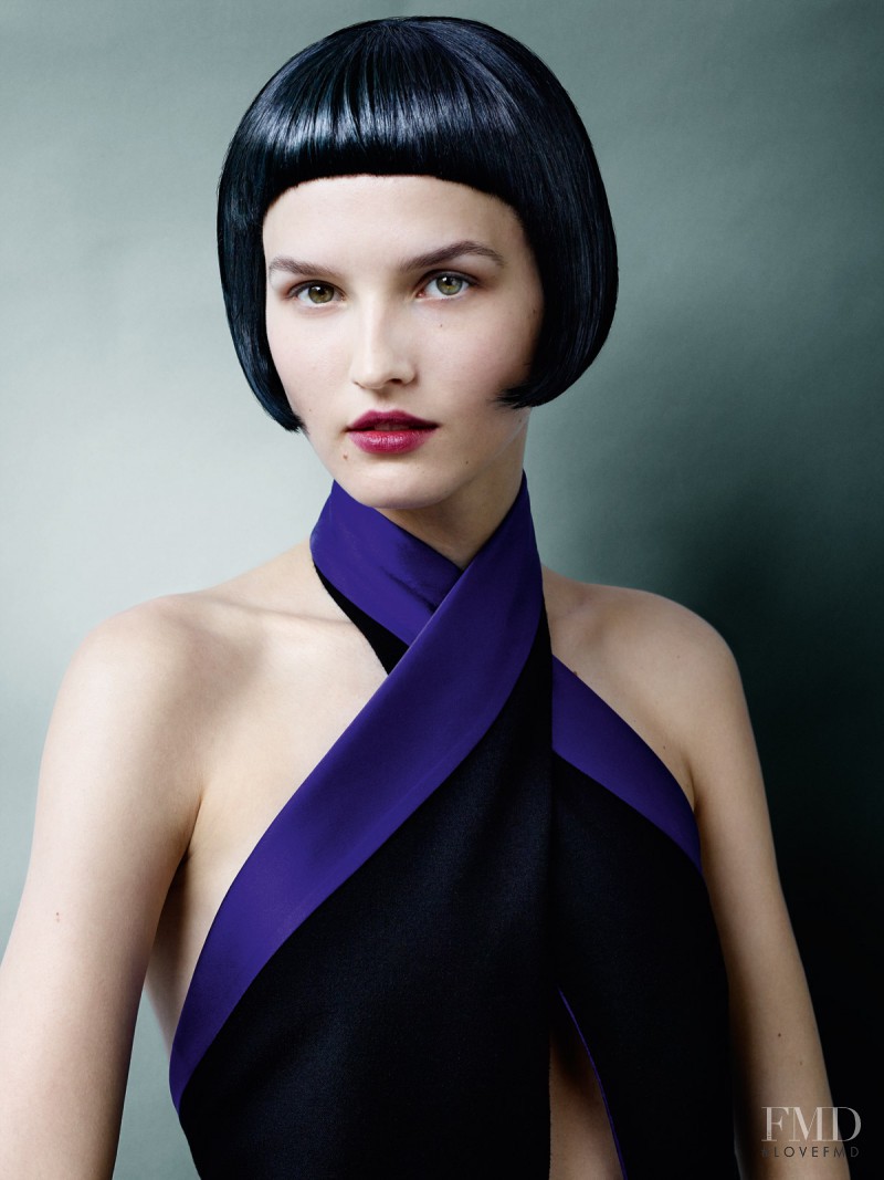 Katlin Aas featured in  the Schwarzkopf advertisement for Spring/Summer 2015