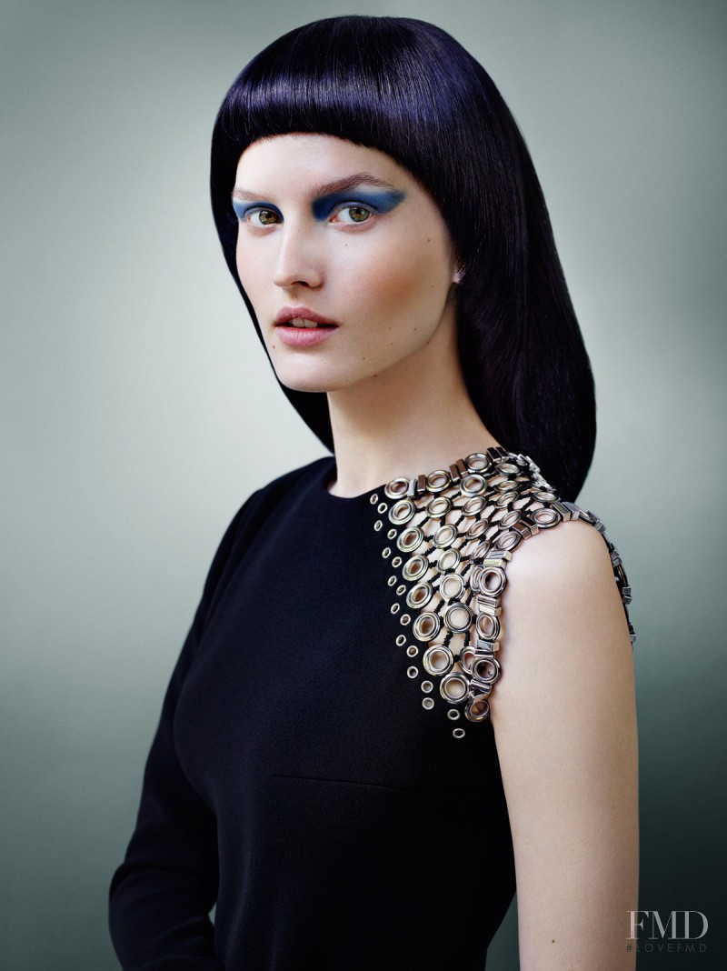 Katlin Aas featured in  the Schwarzkopf advertisement for Spring/Summer 2015