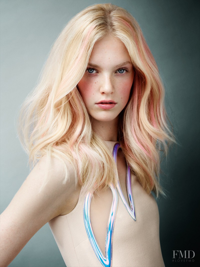 Charlene Hoegger featured in  the Schwarzkopf advertisement for Spring/Summer 2015