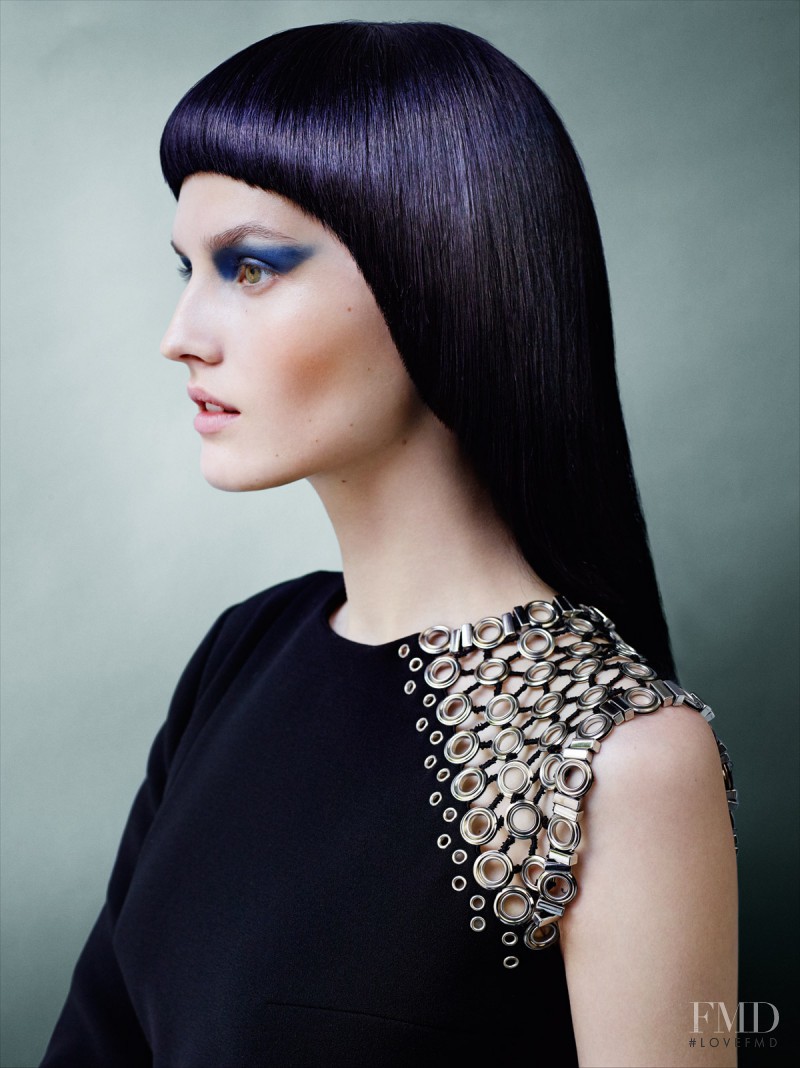 Katlin Aas featured in  the Schwarzkopf advertisement for Spring/Summer 2015