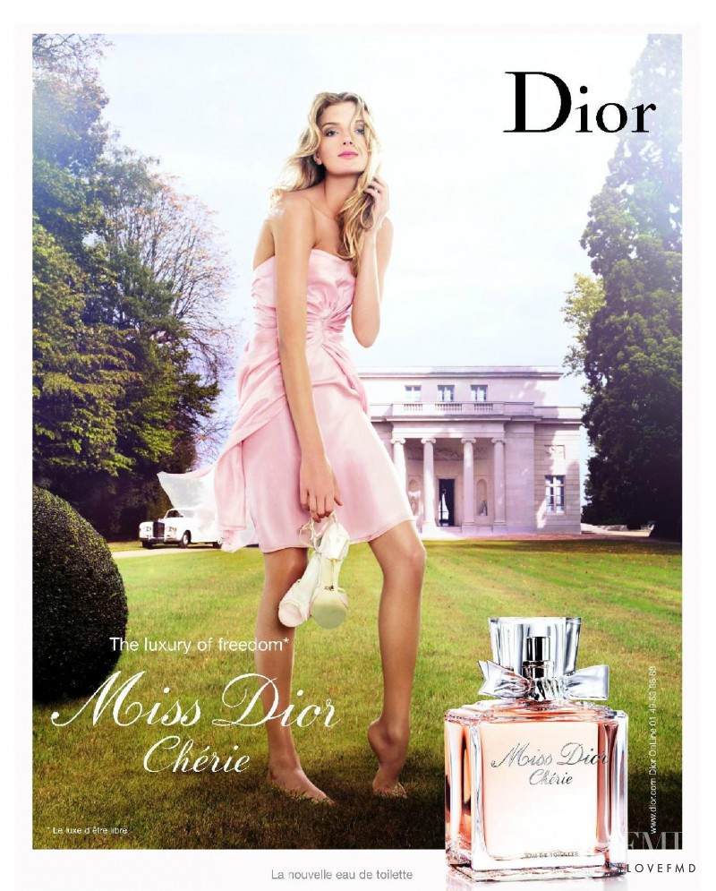 Lily Donaldson featured in  the Christian Dior Parfums advertisement for Spring/Summer 2007