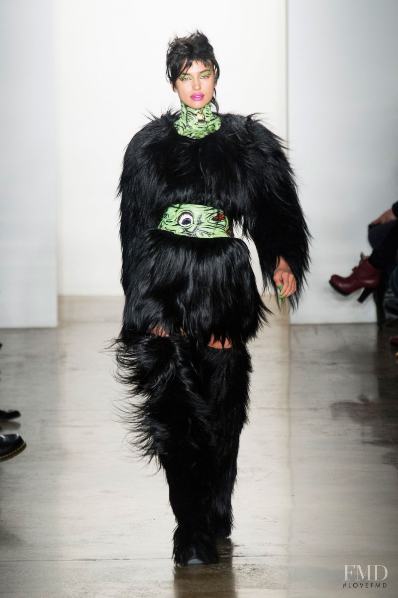 Irina Shayk featured in  the Jeremy Scott fashion show for Autumn/Winter 2013
