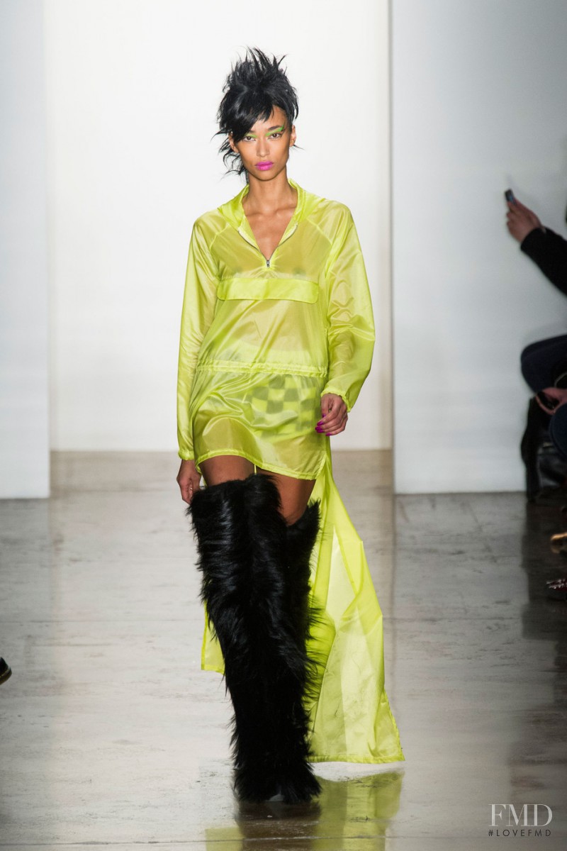 Anais Mali featured in  the Jeremy Scott fashion show for Autumn/Winter 2013