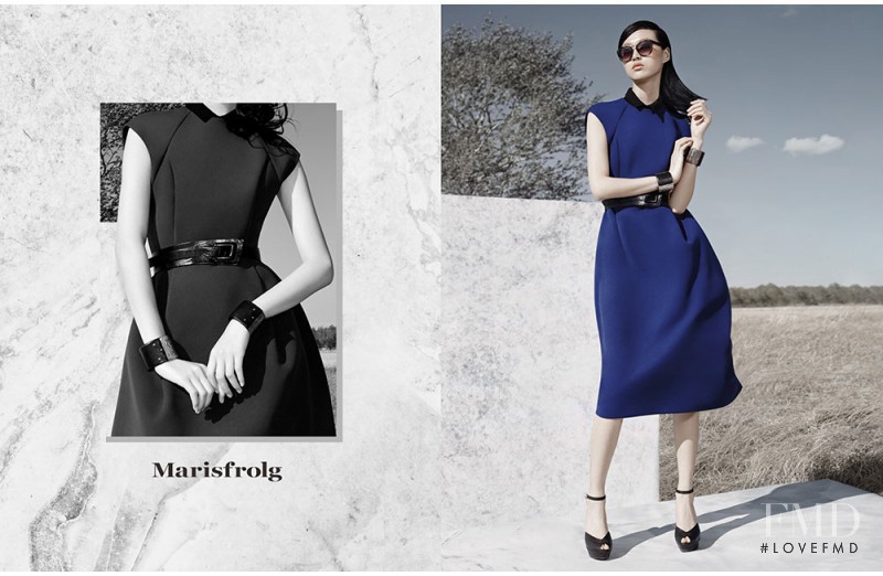 Tian Yi featured in  the Marisfrolg advertisement for Autumn/Winter 2014