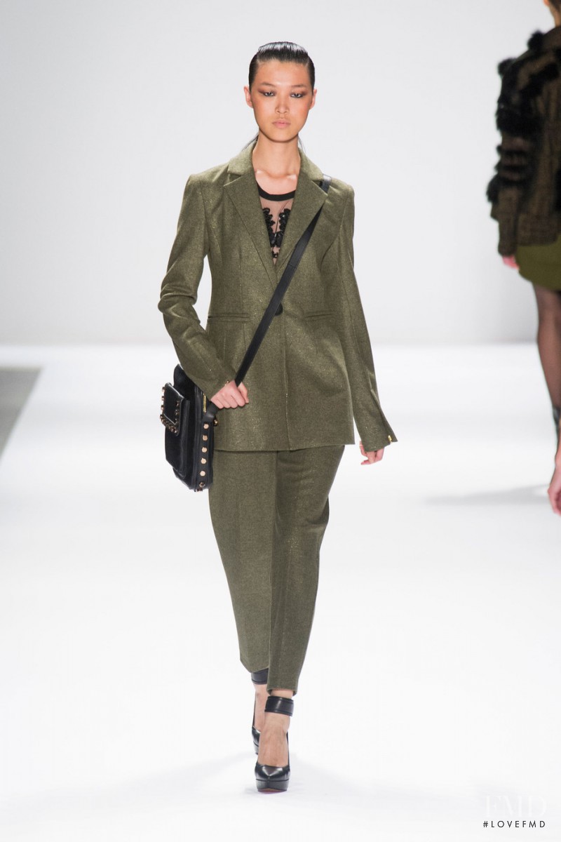 Tian Yi featured in  the Nanette Lepore fashion show for Autumn/Winter 2013