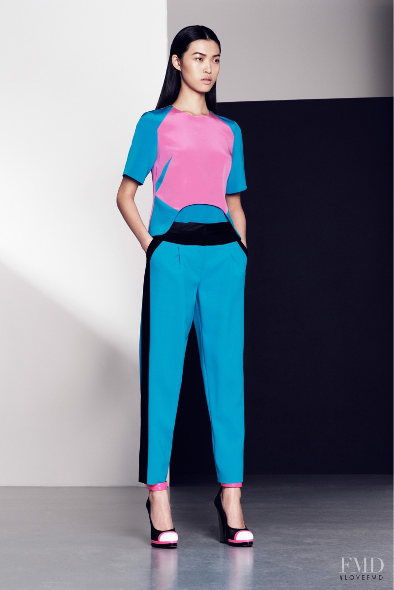 Tian Yi featured in  the Prabal Gurung lookbook for Pre-Fall 2013