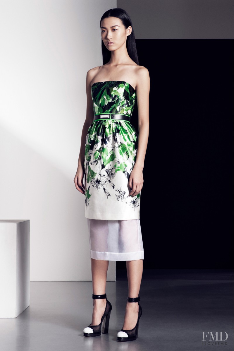 Tian Yi featured in  the Prabal Gurung lookbook for Pre-Fall 2013