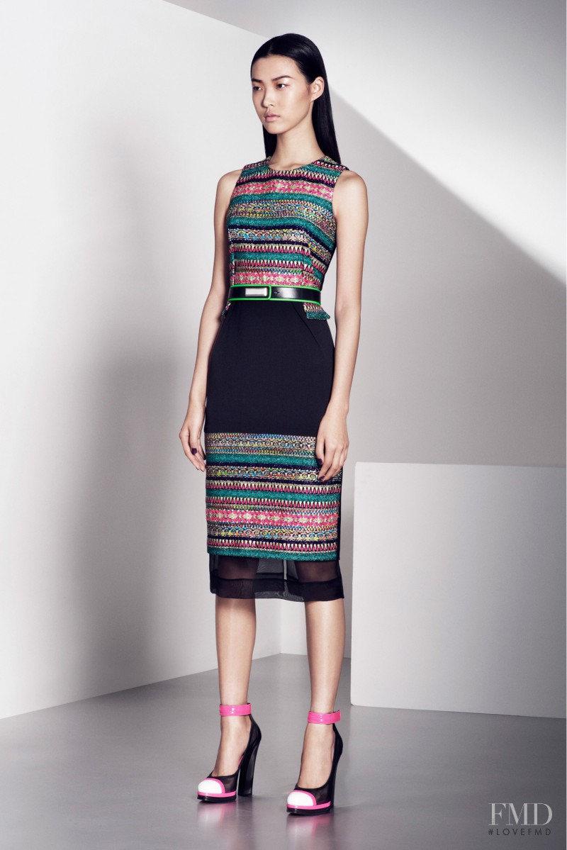 Tian Yi featured in  the Prabal Gurung lookbook for Pre-Fall 2013