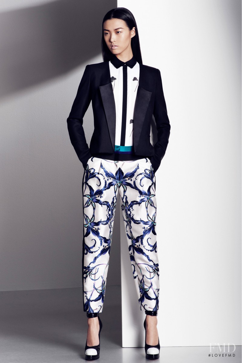 Tian Yi featured in  the Prabal Gurung lookbook for Pre-Fall 2013