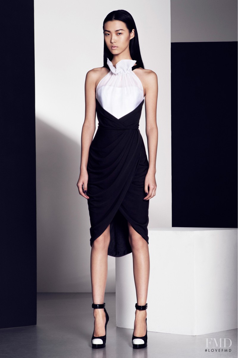 Tian Yi featured in  the Prabal Gurung lookbook for Pre-Fall 2013