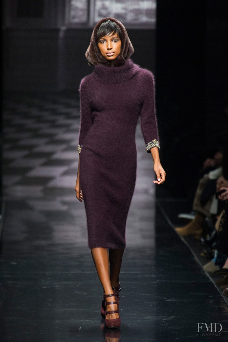 Jasmine Tookes featured in  the Ermanno Scervino fashion show for Autumn/Winter 2013