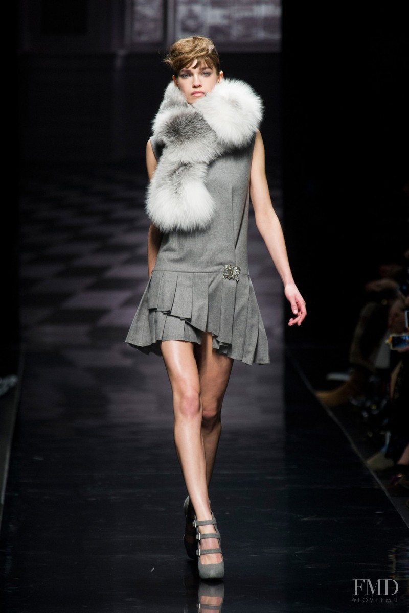 Samantha Gradoville featured in  the Ermanno Scervino fashion show for Autumn/Winter 2013