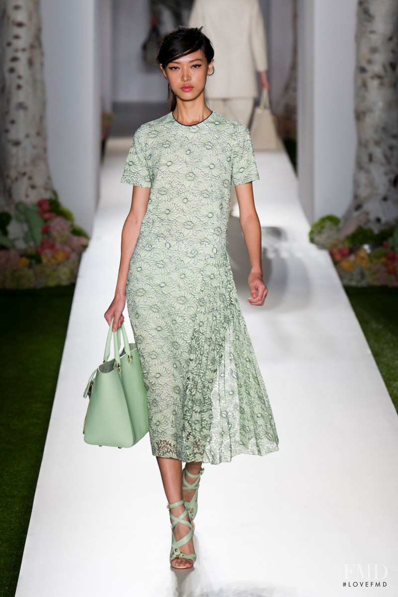 Tian Yi featured in  the Mulberry fashion show for Spring/Summer 2013