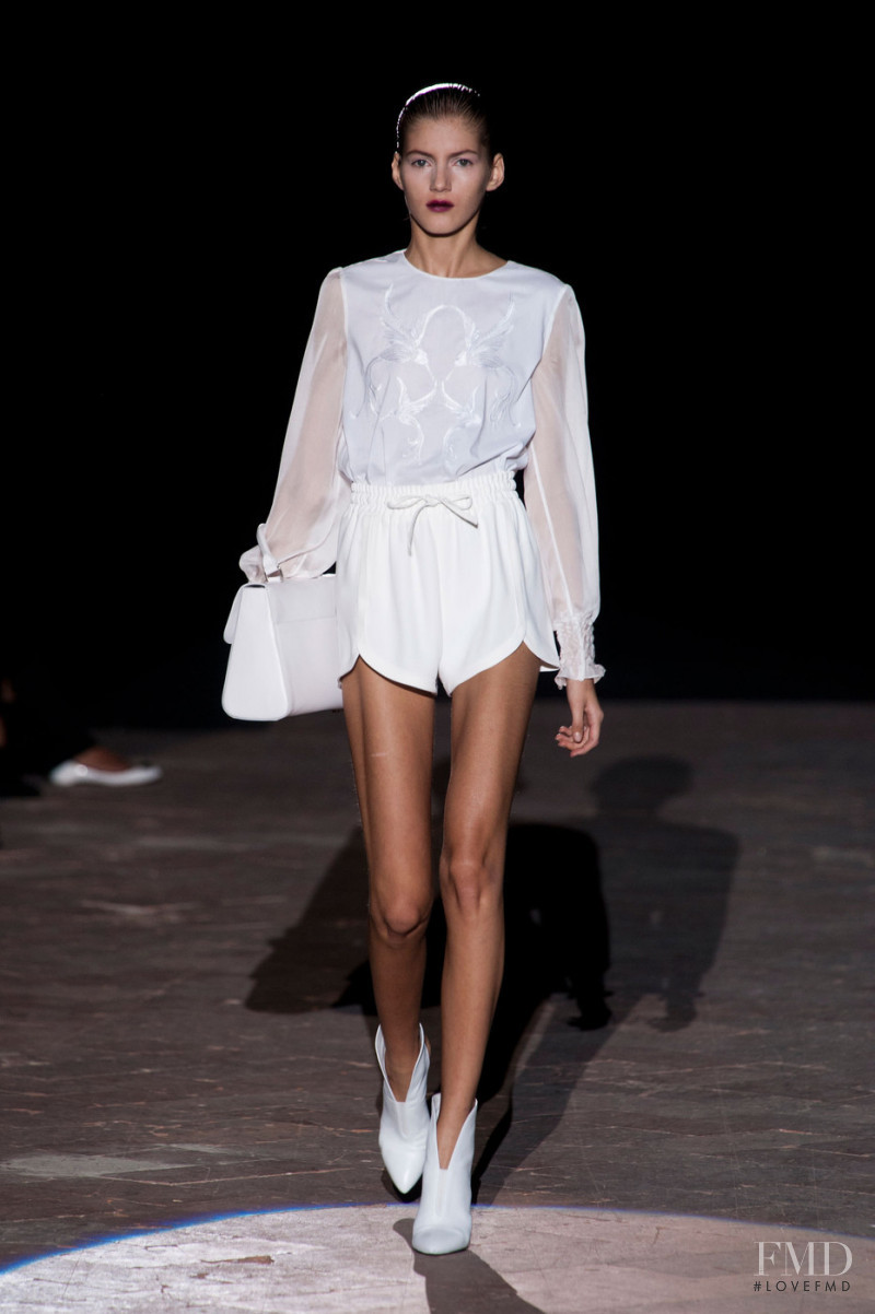 Valery Kaufman featured in  the Francesco Scognamiglio fashion show for Spring/Summer 2013