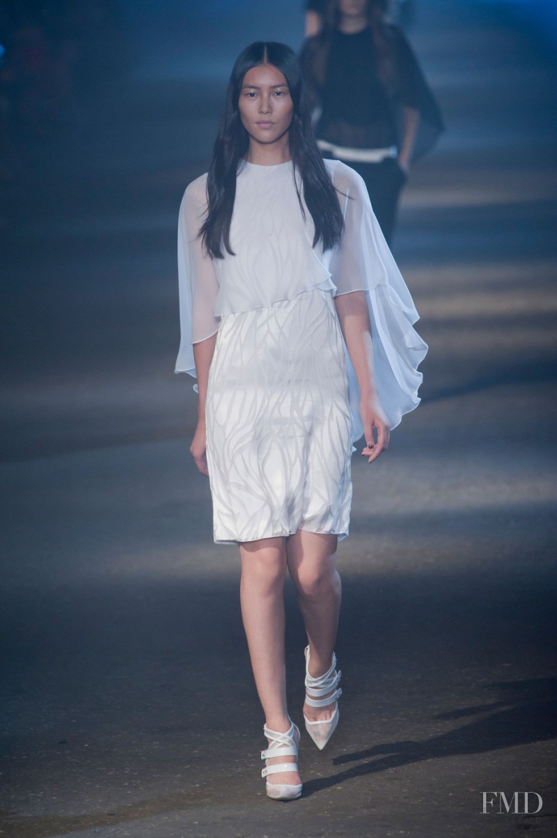 Liu Wen featured in  the Prabal Gurung fashion show for Spring/Summer 2013