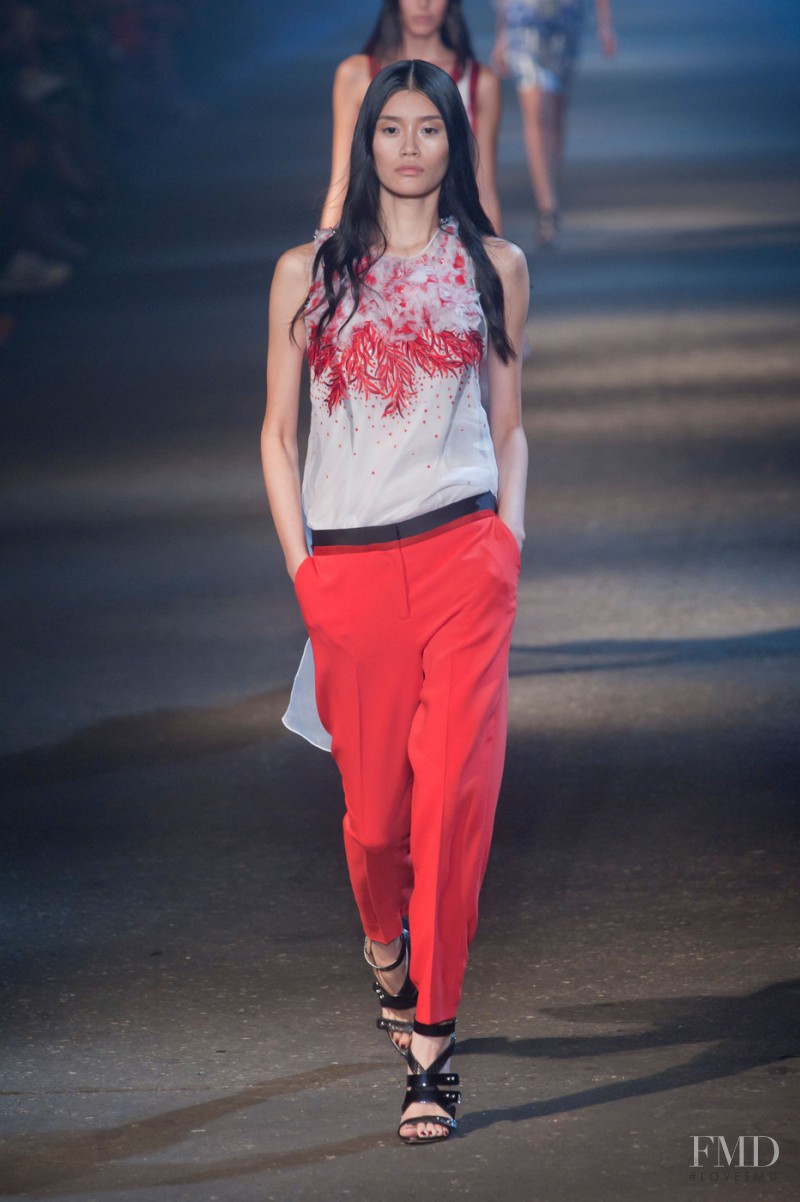 Ming Xi featured in  the Prabal Gurung fashion show for Spring/Summer 2013