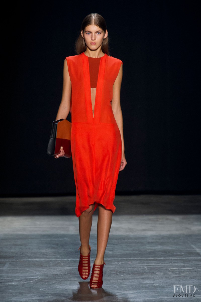 Valery Kaufman featured in  the Narciso Rodriguez fashion show for Spring/Summer 2013