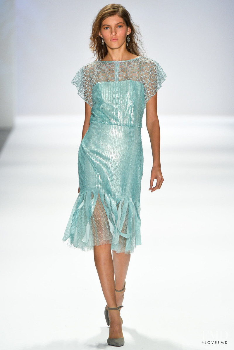 Valery Kaufman featured in  the Tadashi Shoji fashion show for Spring/Summer 2014