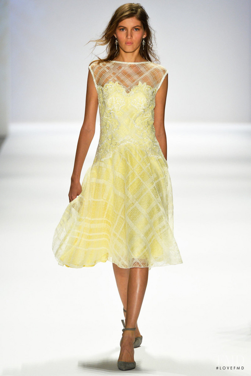 Valery Kaufman featured in  the Tadashi Shoji fashion show for Spring/Summer 2014