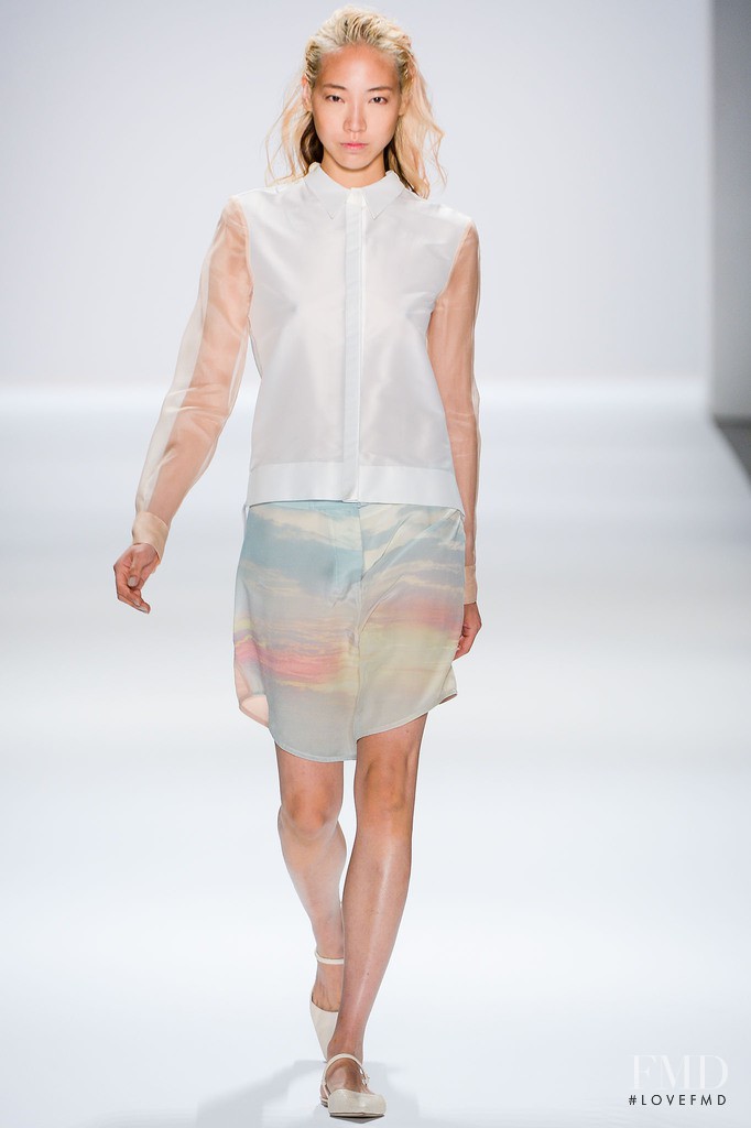 Soo Joo Park featured in  the Osklen fashion show for Spring/Summer 2013