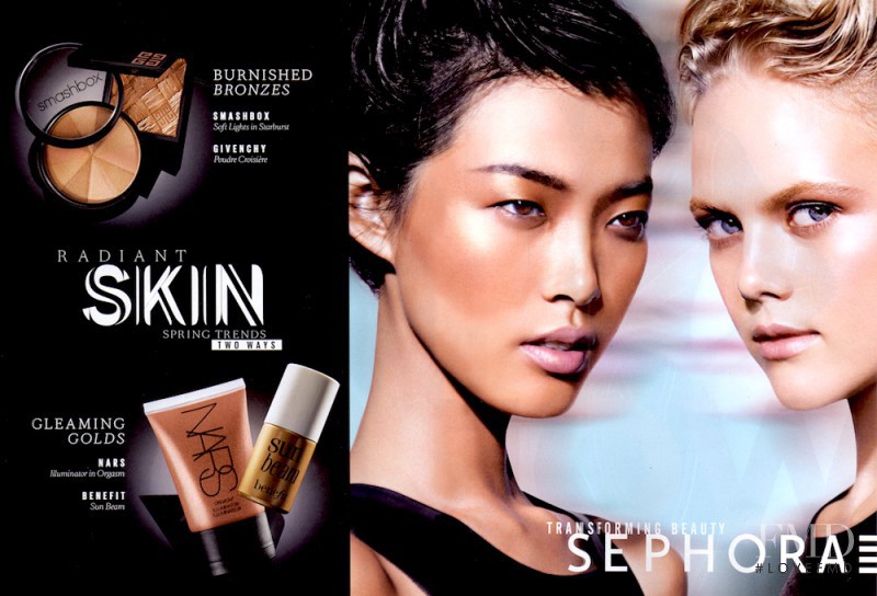 Tian Yi featured in  the SEPHORA advertisement for Spring/Summer 2012