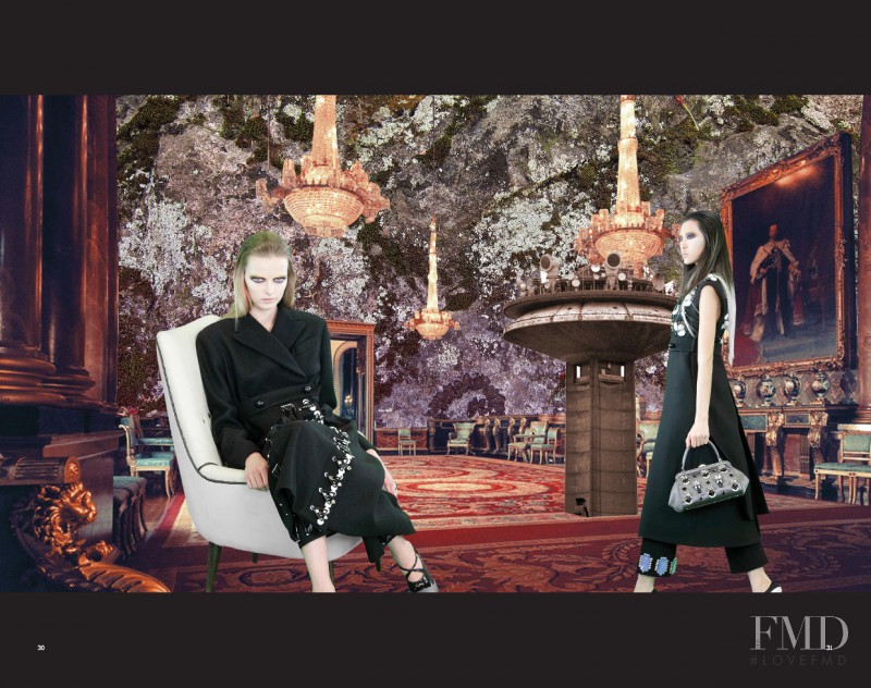 Elza Luijendijk Matiz featured in  the Prada Real Fantasies lookbook for Autumn/Winter 2012