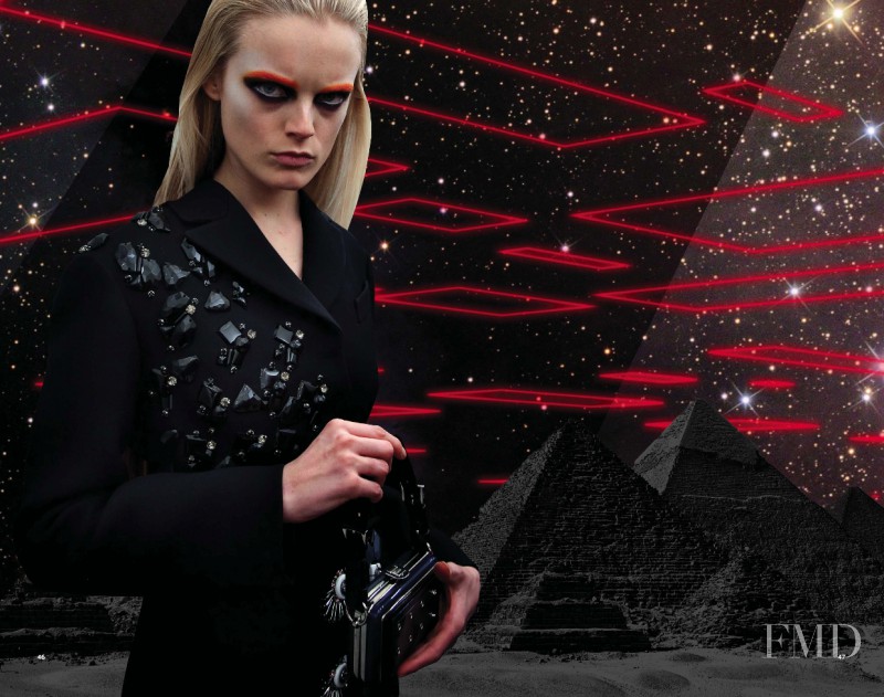 Hanne Gaby Odiele featured in  the Prada Real Fantasies lookbook for Autumn/Winter 2012