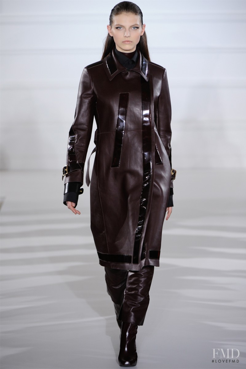 Karlina Caune featured in  the Aquascutum fashion show for Autumn/Winter 2012