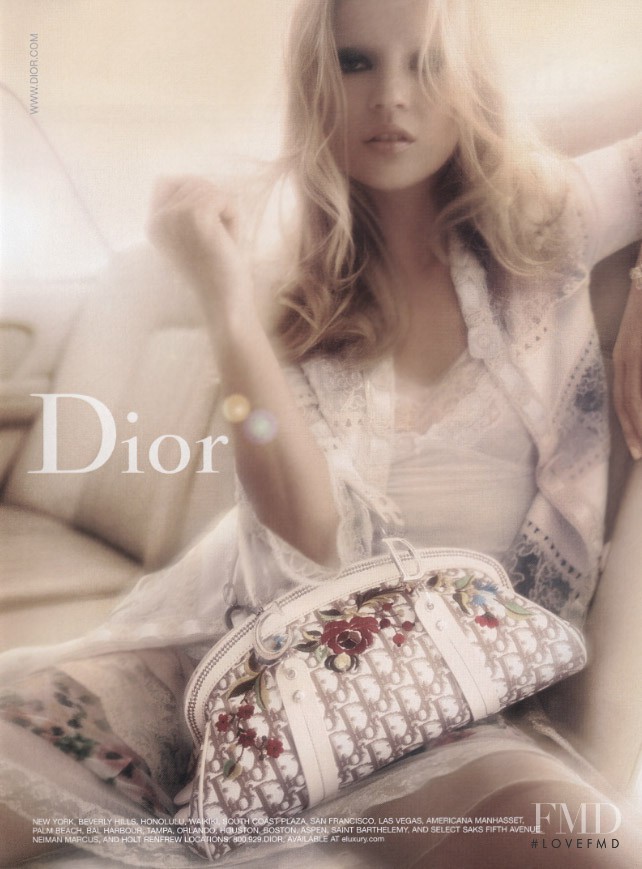 Kate Moss featured in  the Christian Dior advertisement for Spring/Summer 2005