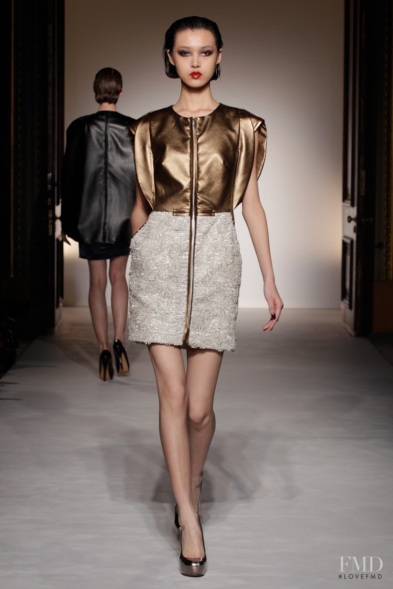 Tian Yi featured in  the Ashley Isham fashion show for Autumn/Winter 2012