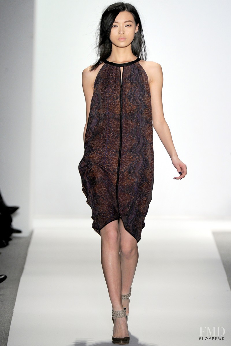 Tian Yi featured in  the Rebecca Taylor fashion show for Autumn/Winter 2012