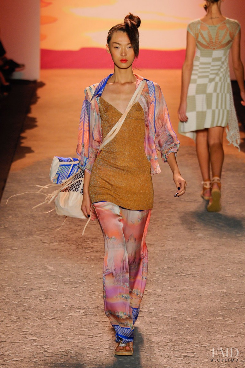 Tian Yi featured in  the Jen Kao fashion show for Spring/Summer 2012