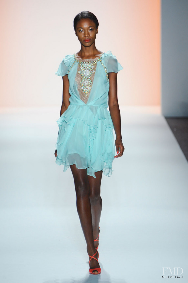 Samira Carvalho featured in  the Jenny Packham fashion show for Spring/Summer 2012