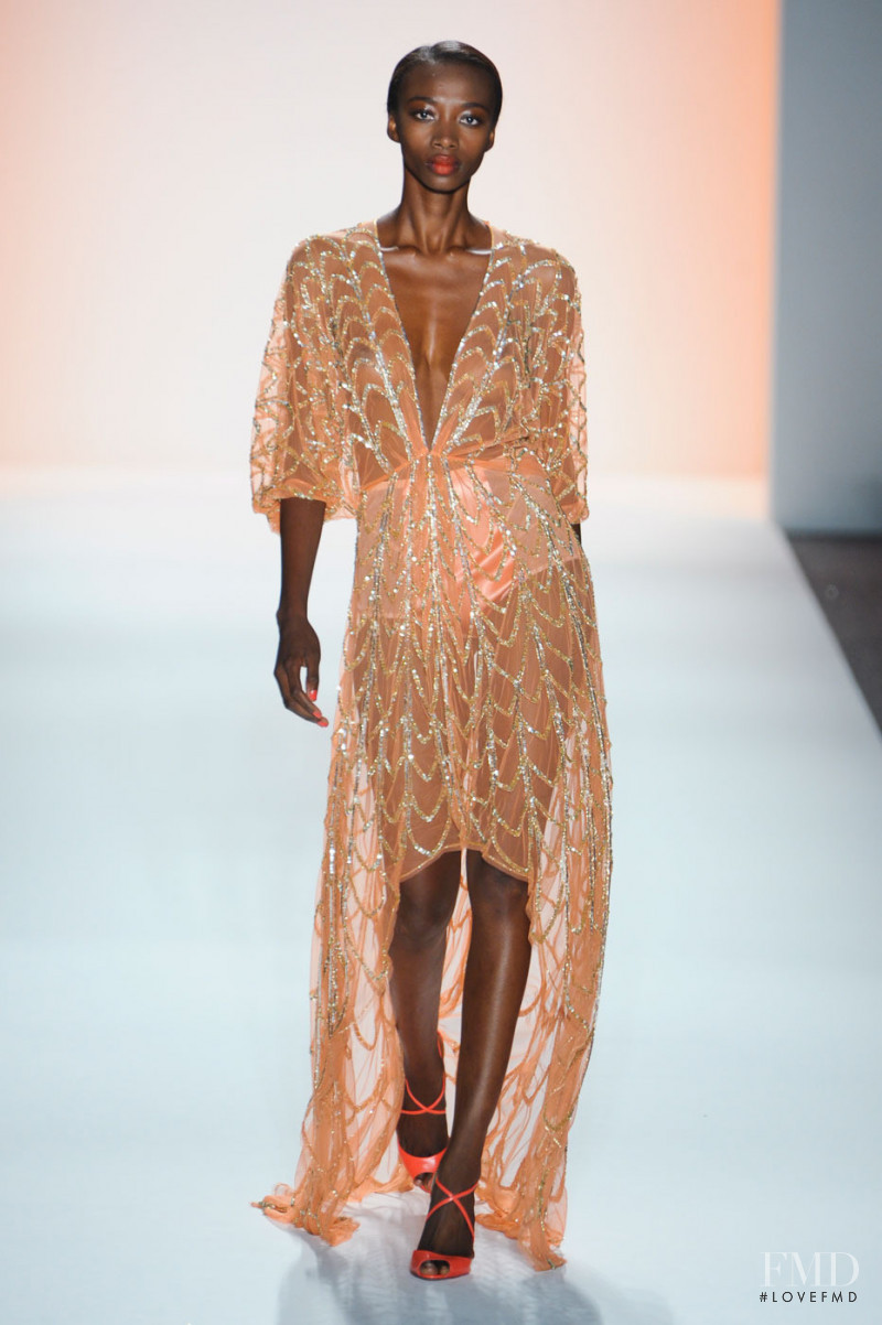 Georgie Baddiel featured in  the Jenny Packham fashion show for Spring/Summer 2012