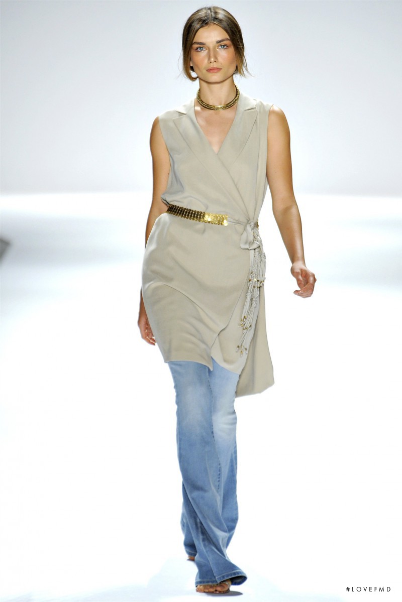 Andreea Diaconu featured in  the Elie Tahari fashion show for Spring/Summer 2012