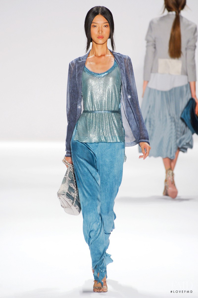 Tian Yi featured in  the Elie Tahari fashion show for Spring/Summer 2012