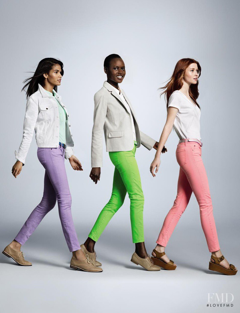 Ajak Deng featured in  the Gap  Campaign S/S13 advertisement for Spring/Summer 2013