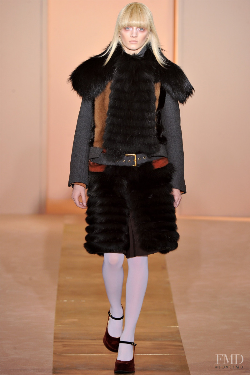 Daria Strokous featured in  the Marni fashion show for Autumn/Winter 2012