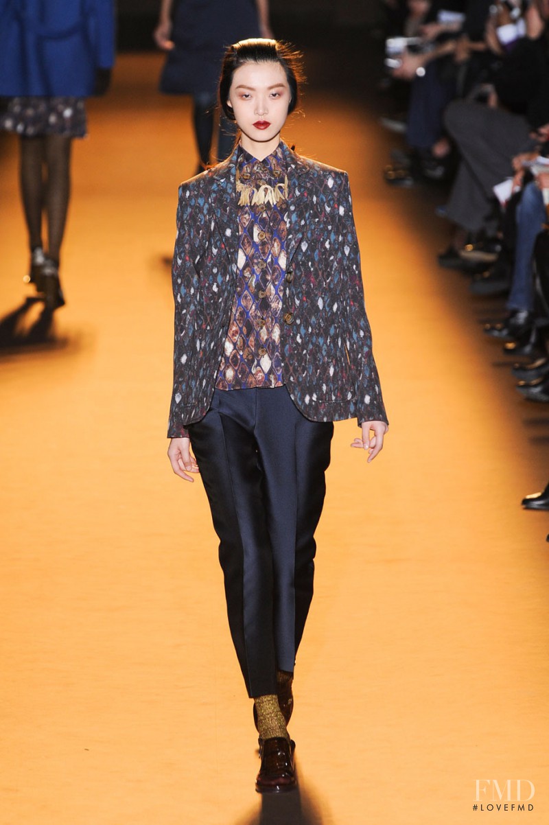 Tian Yi featured in  the Rochas fashion show for Autumn/Winter 2012