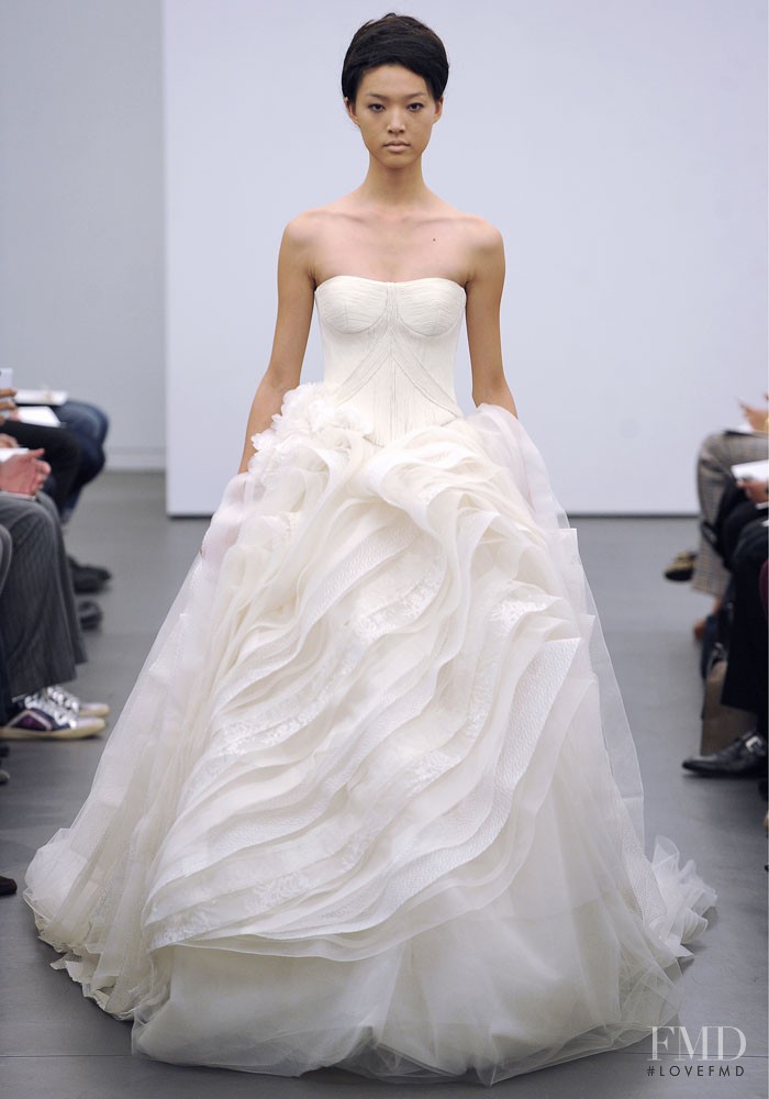 Tian Yi featured in  the Vera Wang Bridal House fashion show for Autumn/Winter 2013