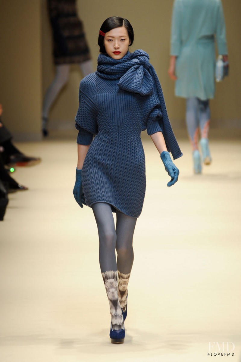 Tian Yi featured in  the Cacharel fashion show for Autumn/Winter 2012