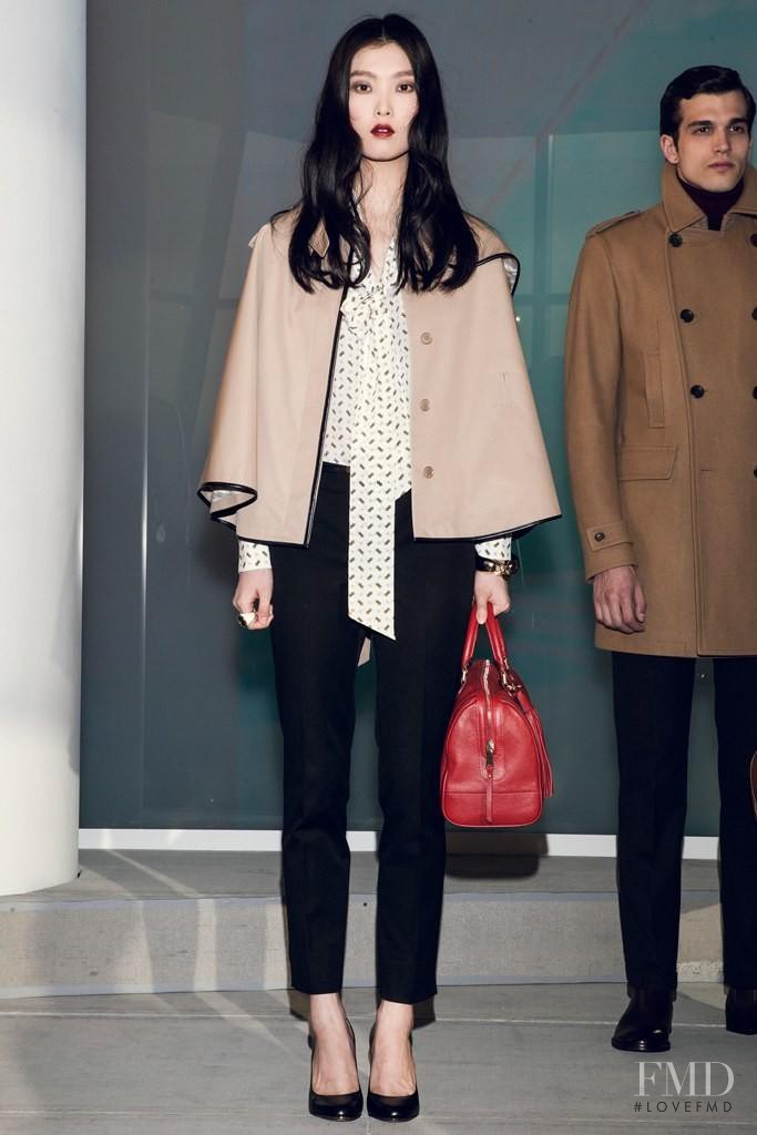 Tian Yi featured in  the Banana Republic fashion show for Autumn/Winter 2012