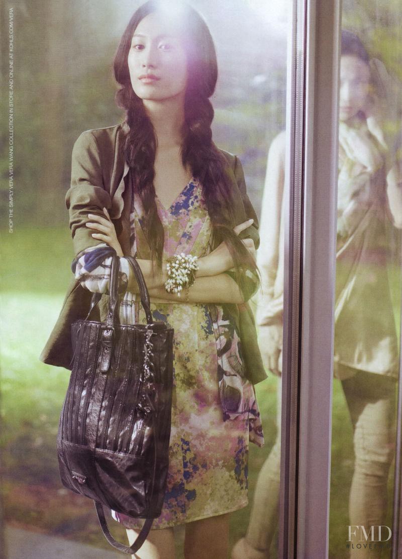 Tian Yi featured in  the Simply Vera by Vera Wang advertisement for Spring/Summer 2012