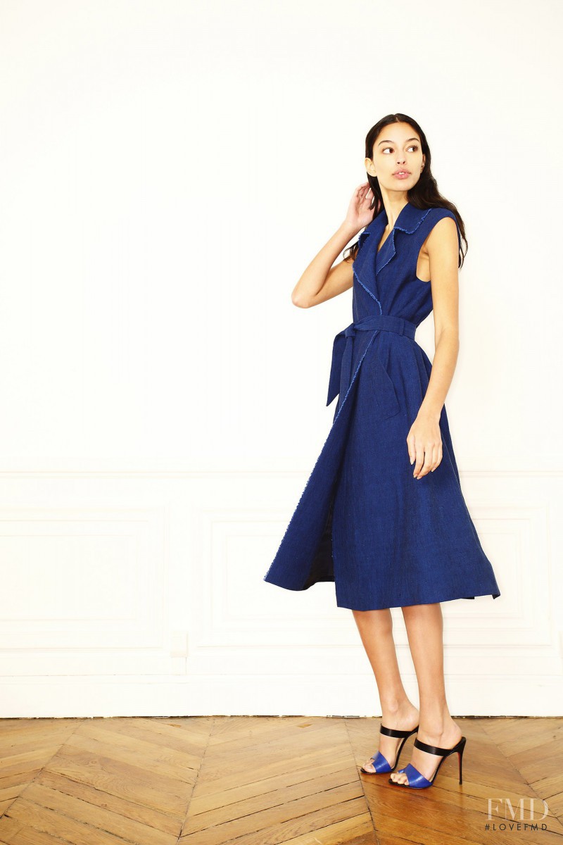 Elizabeth Salt featured in  the Martin Grant lookbook for Resort 2016